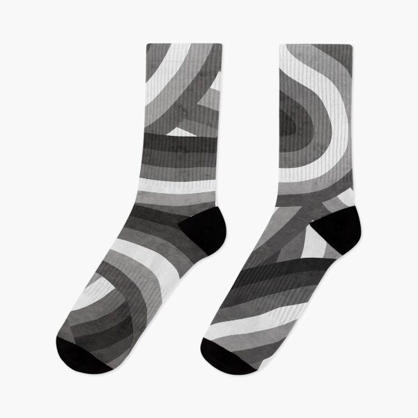 Item preview, Black White and Gray Rainbow Stripes Pattern designed and sold by itsjensworld.