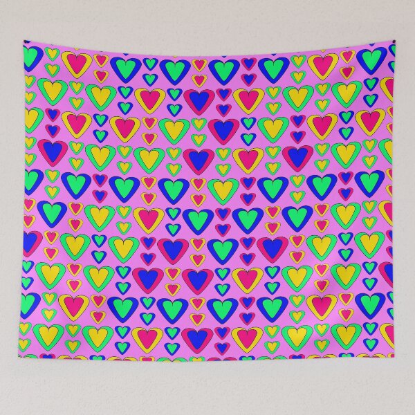 Item preview, Multicolored Valentine's Hearts designed and sold by Carrie_Anne_Designs.