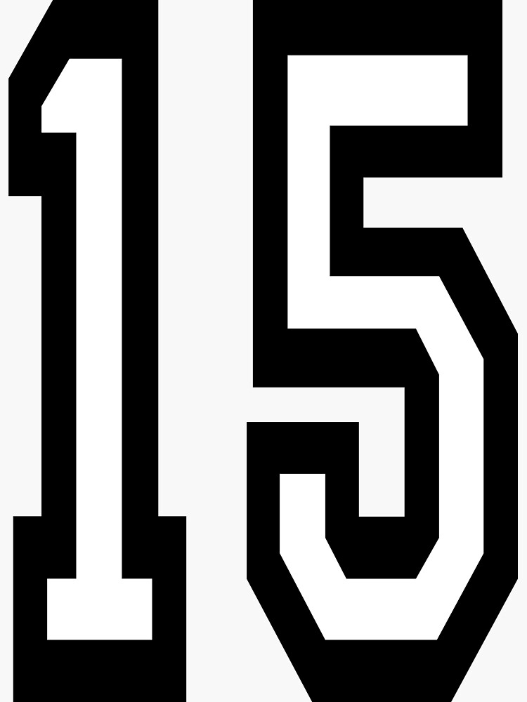 NUMBER 15. TEAM. SPORTS. FIFTEEN. FIFTEENTH. 15th. Competition. by TOMSREDBUBBLE