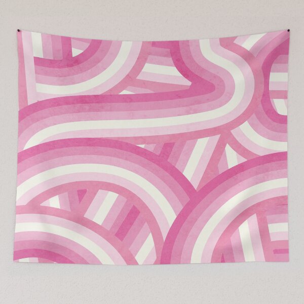Item preview, Pink Rainbow Stripes Pattern designed and sold by itsjensworld.