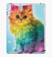 Unicorn Rainbow Cat Kitten Funny iPad Case/Skin