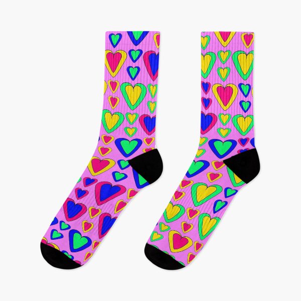 Item preview, Multicolored Valentine's Hearts designed and sold by Carrie_Anne_Designs.