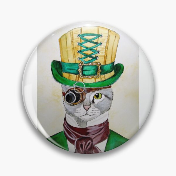 Item preview, Steampunk Cat designed and sold by PaintedbyCarol.