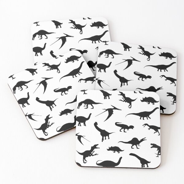Item preview, Patrón de dinosaurio en blanco y negro designed and sold by aibilo.
