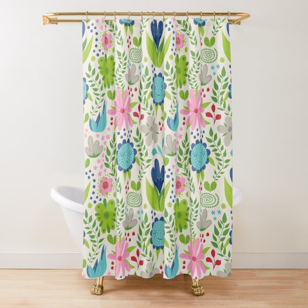 My happy garden Shower Curtain