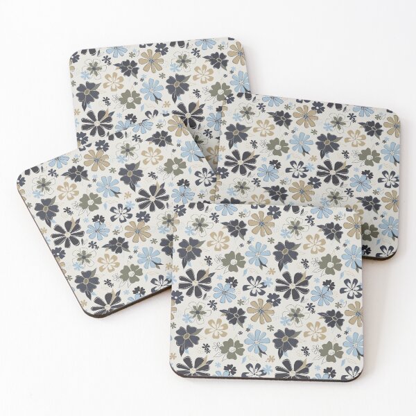 Item preview, Blue Outline Floral designed and sold by StudioPosies.
