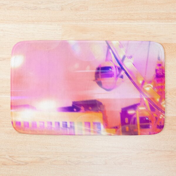 Item preview, Ferris wheel and modern building with night light bokeh at Las Vegas, USA designed and sold by Mrvell.