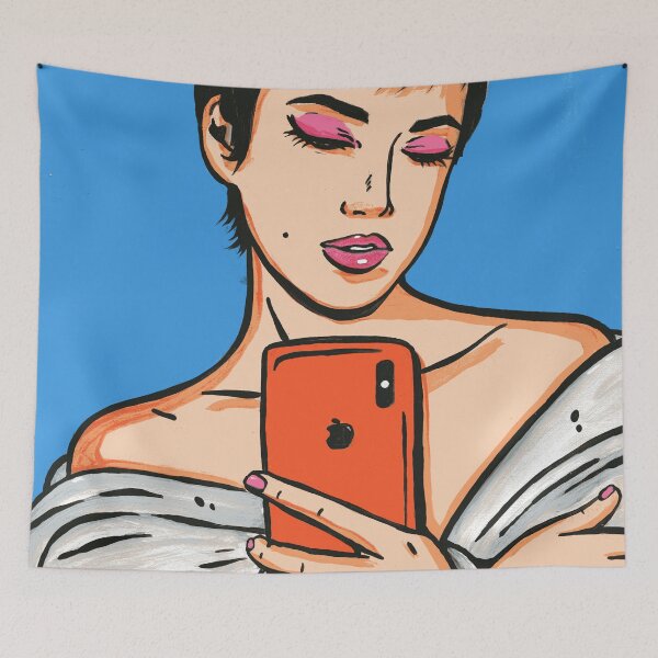 Item preview, Selfie POP art Comic by Cristina Gálvez designed and sold by Cristina Galvez Viana.