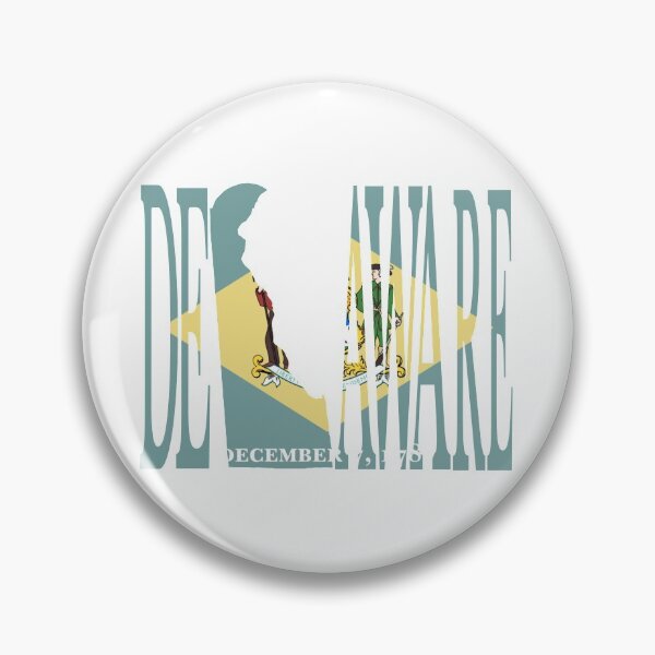 Item preview, Delaware map flag designed and sold by marosharaf.