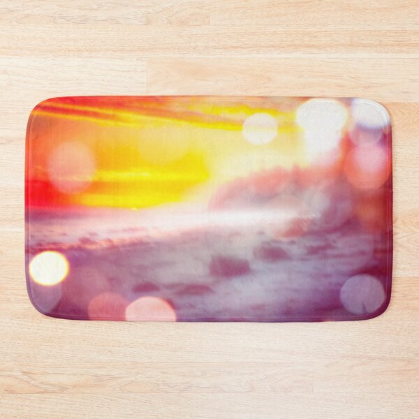 Item preview, sunset sky at the beach in summer with bokeh light abstract designed and sold by Mrvell.