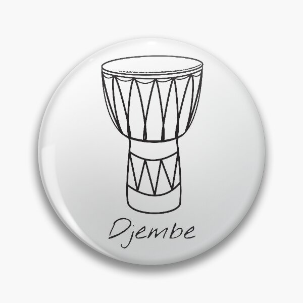 Item preview, Djembe Design for Drummers and Musicians - with white text designed and sold by Mindful-Designs.