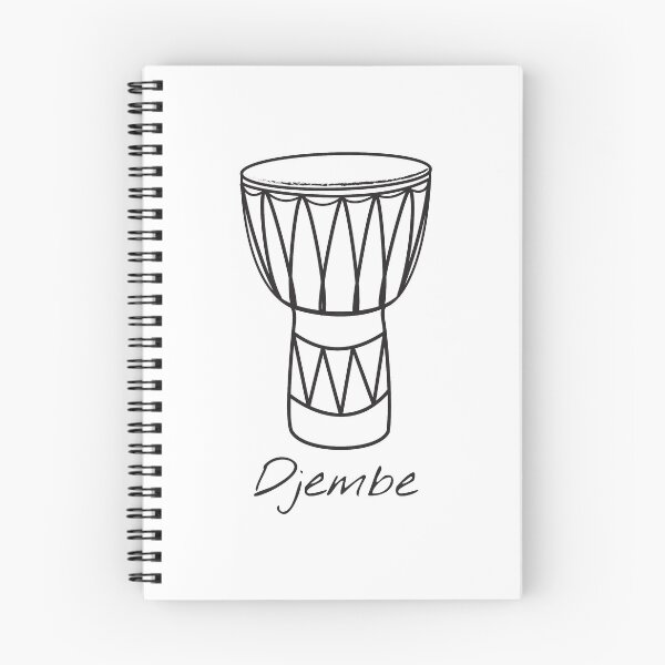 Item preview, Djembe Design for Drummers and Musicians - with white text designed and sold by Mindful-Designs.