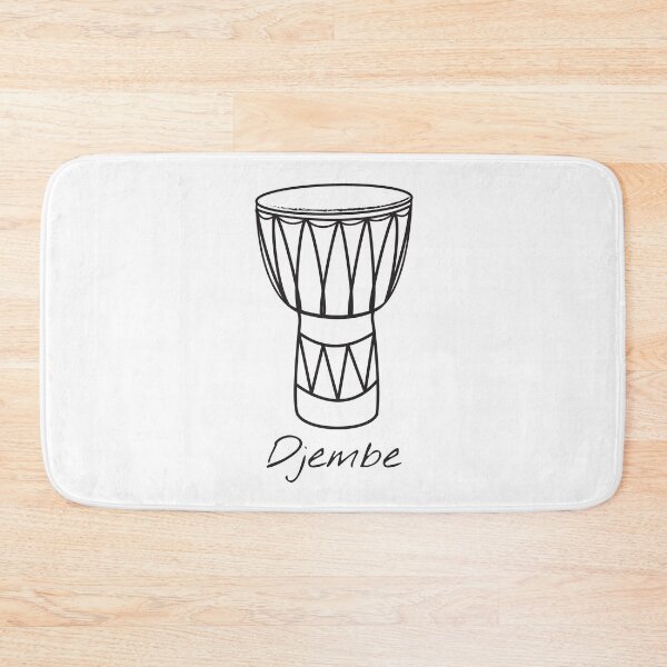 Item preview, Djembe Design for Drummers and Musicians - with white text designed and sold by Mindful-Designs.