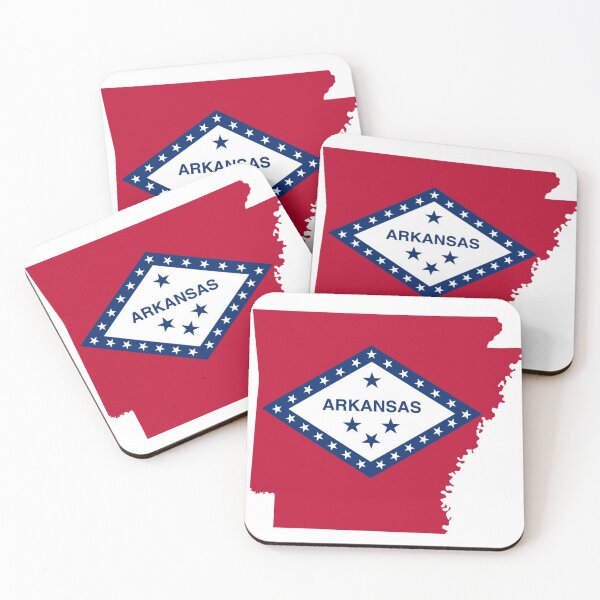 Item preview, Arkansas flag map  designed and sold by marosharaf.
