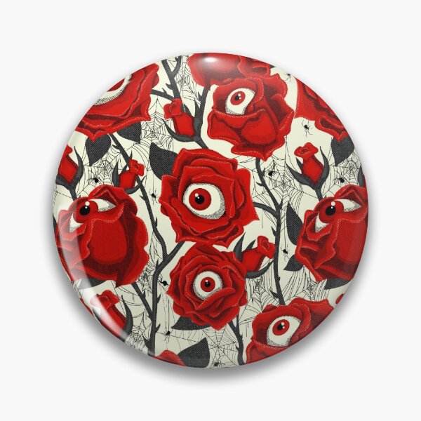 Item preview, Halloween Roses Eyeballs & Spiders Pattern  designed and sold by Kelly  Gilleran.