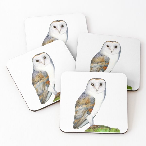 Item preview, Barn Owl Bird Watercolor Artwork Painting Bird Hand-Painted Artwork designed and sold by Alison Langridge.