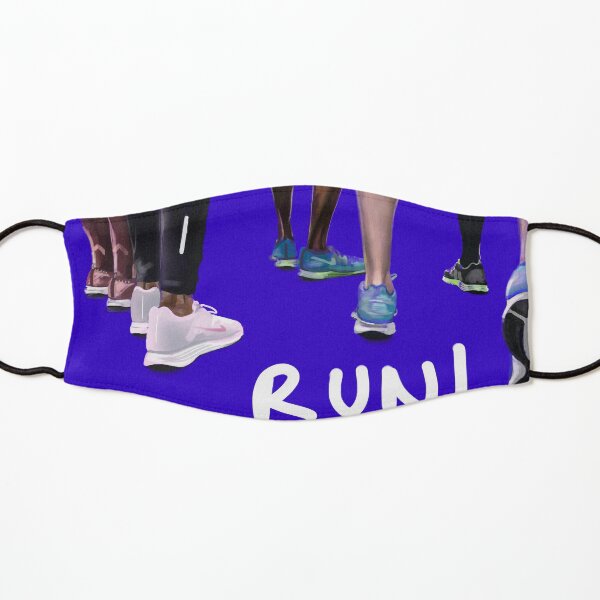 Running Club | Ilustración deportiva Mascarilla para niños