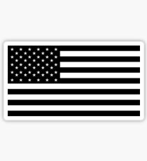Pegatina Bandera americana, STARS & STRIPES, EE. UU., América, negro sobre blanco