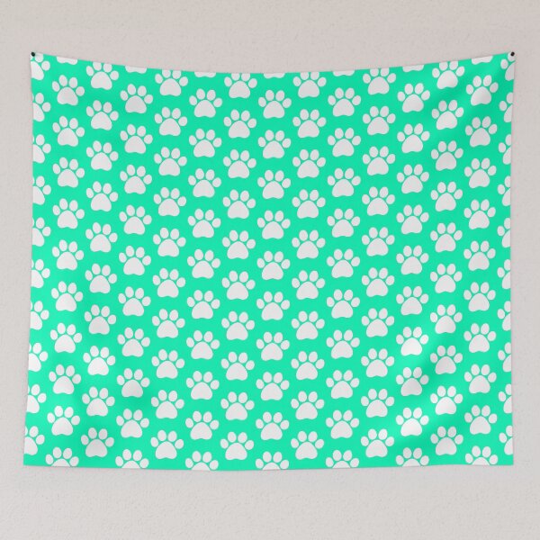 Item preview, Dog Paw Print - Seafoam Green designed and sold by Meliafroggy.