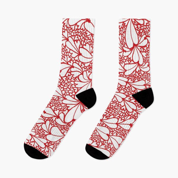 Item preview, Hearts Line Geometry Design Red Drawing Art designed and sold by Krystian Stafford.