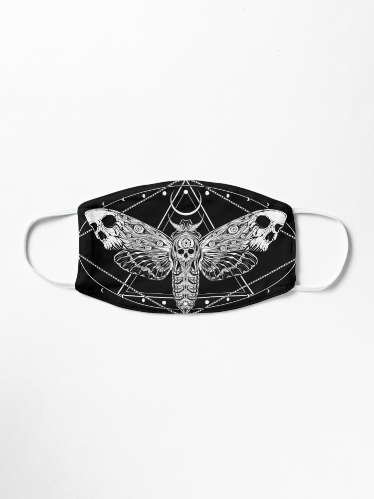 Alternate view of Surreal Death Moth Mask