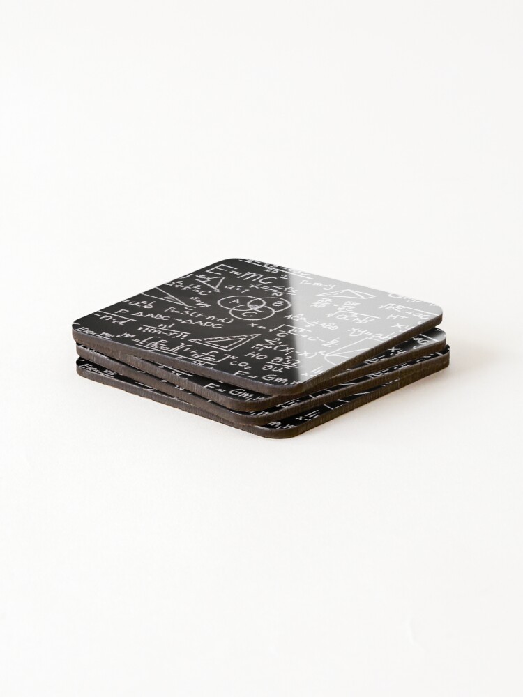 Thumbnail 4 of 5, Coasters (Set of 4), Math Science Formulas designed and sold by vladocar.