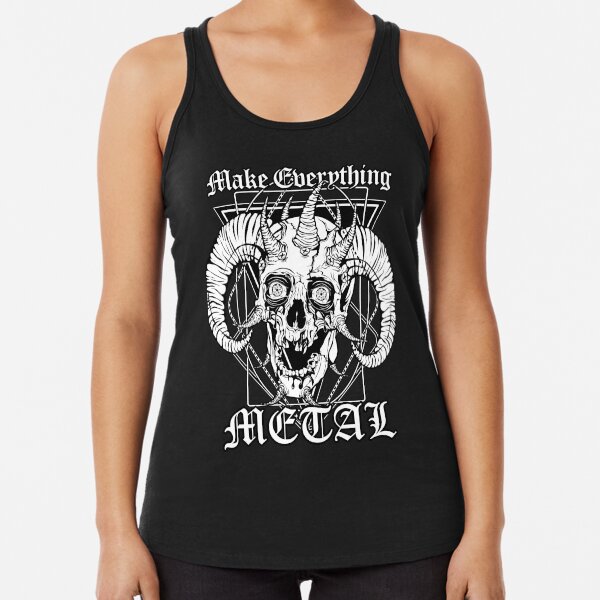 FACEBONES: Make Everything Metal Racerback Tank Top