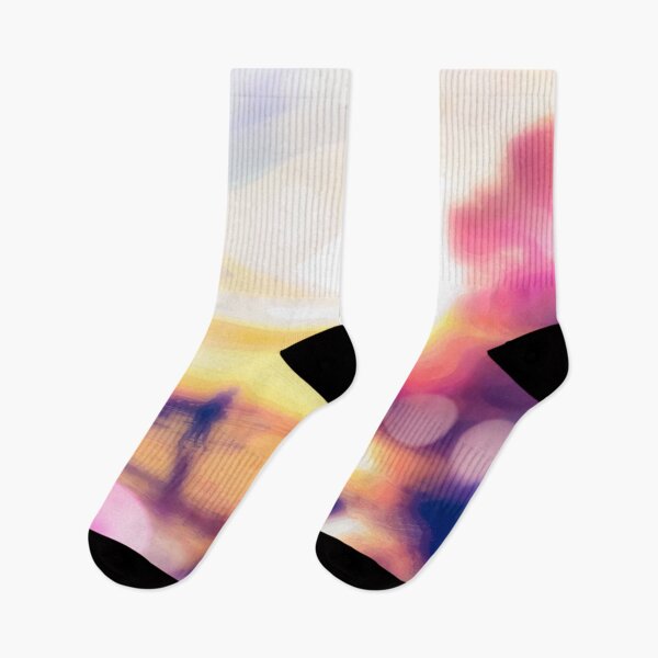 Item preview, summer beach with sunset sky and beautiful bokeh light background designed and sold by Mrvell.