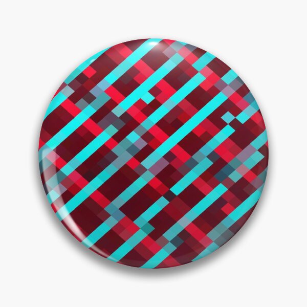 Item preview, geometric pixel square pattern abstract background in red blue designed and sold by Mrvell.