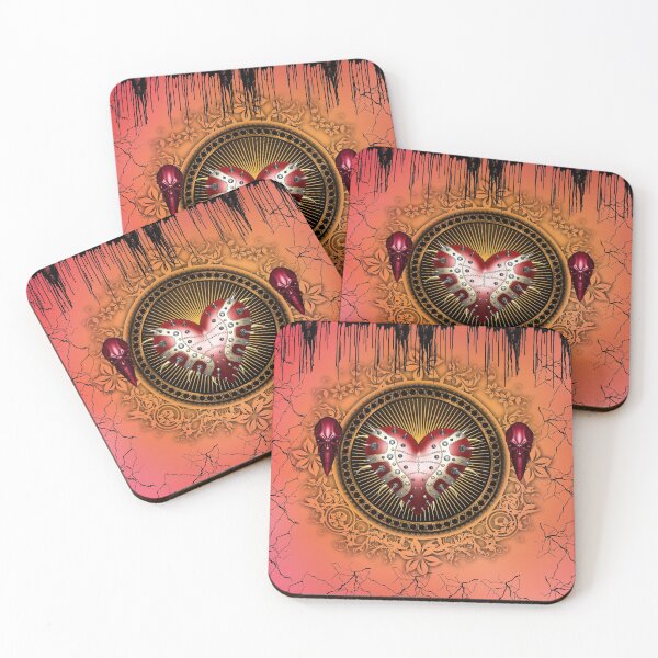 Item preview, Awesome dark heart with skulls designed and sold by nicky2342.