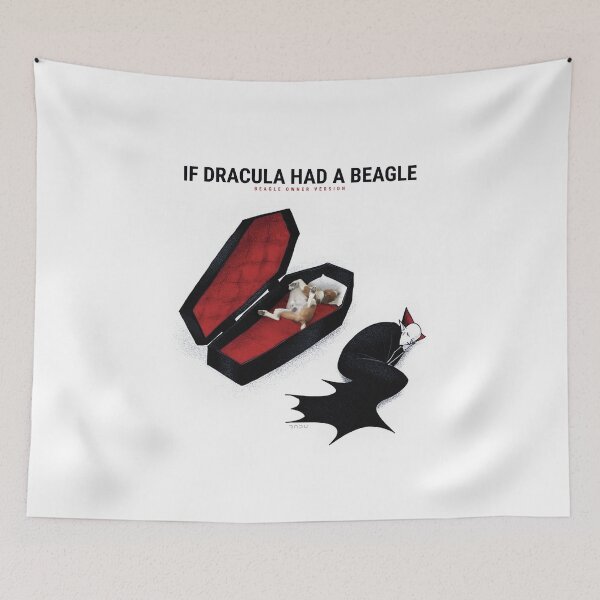 Item preview, If Dracula had a Beagle (feat. Arno Dorian, the sleeping Beagle) designed and sold by Radu-Gabriel.