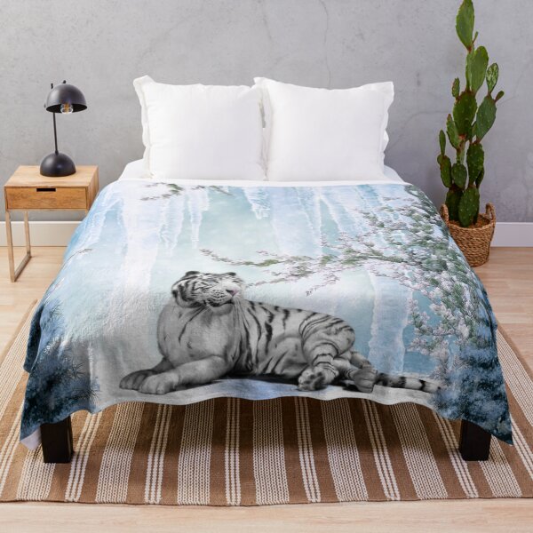 Item preview, Snow tiger in a winter landscape designed and sold by nicky2342.