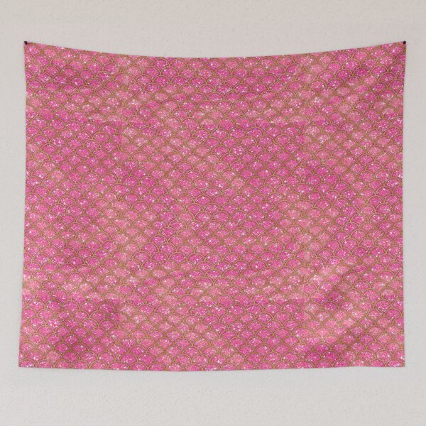 Item preview, Pink and Gold Glitter Mermaid Scales designed and sold by TheHobbyGirl.