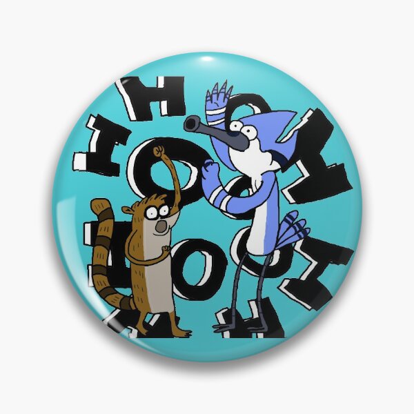 Regular Show 8 pins buttons Mordecai Rigby Skips Pops Mr Meallard