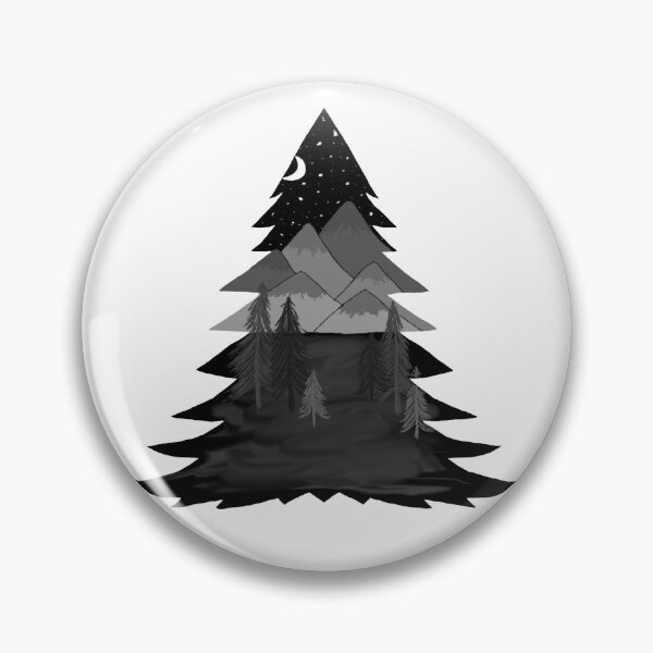 Item preview, mountainous tree designed and sold by Perggals© - Stacey Turner.