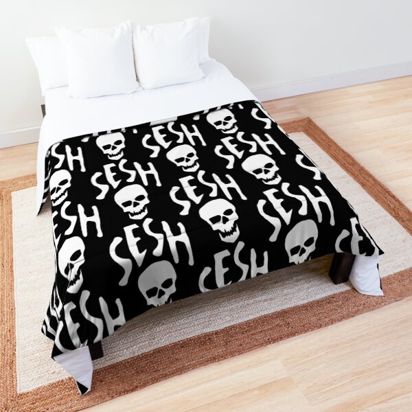 TEAM SESH WHITE LOGO Comforter