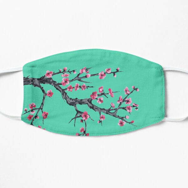 Flower aesthetic tea Flat Mask