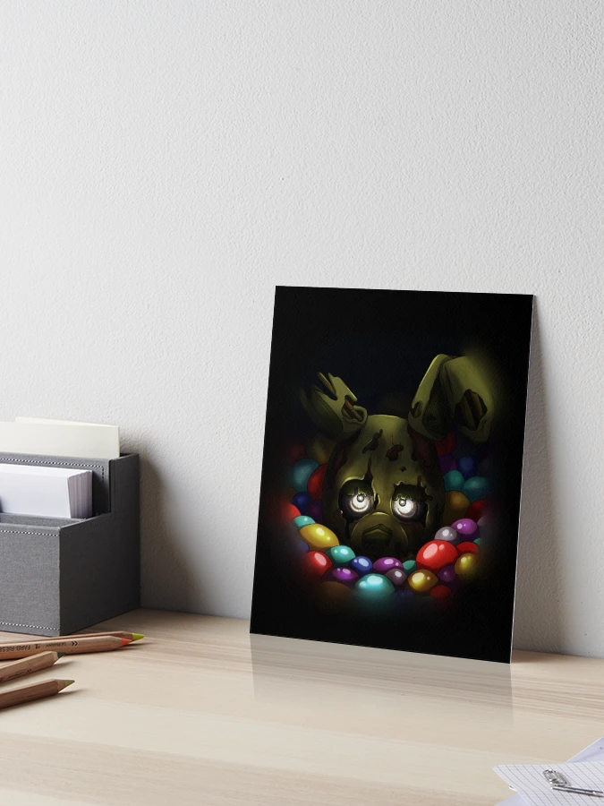 Into the Pit but it's Springtrap REMASTERED | Art Board Print