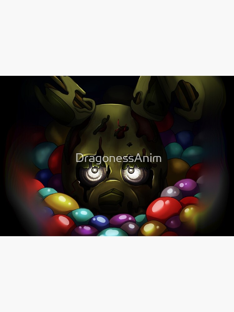 Into the Pit but it's Springtrap REMASTERED Art Print for Sale by