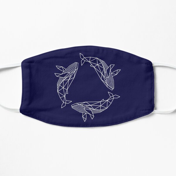 Recycling Whales - white Mask