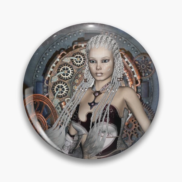 Item preview, Wonderful steampunk lady with clocks designed and sold by nicky2342.