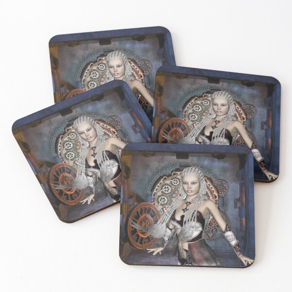 Item preview, Wonderful steampunk lady with clocks designed and sold by nicky2342.