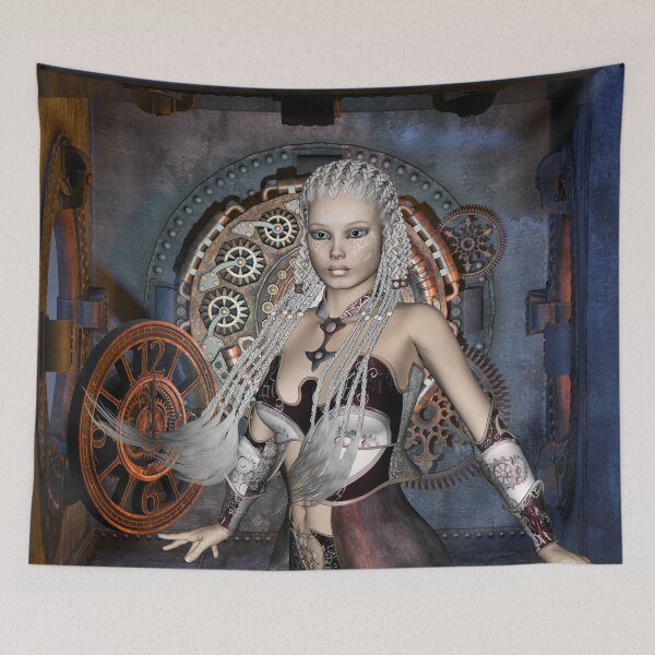 Item preview, Wonderful steampunk lady with clocks designed and sold by nicky2342.