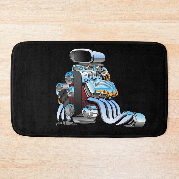 Item preview, Hot rod race car engine cartoon designed and sold by hobrath.