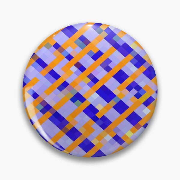 Item preview, geometric pixel square pattern abstract background in orange blue purple designed and sold by Mrvell.