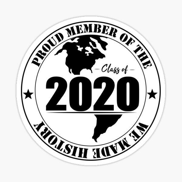 Senior Class of 2020 Decal Sticker for Car Window BG 220 Graduation Gift College 