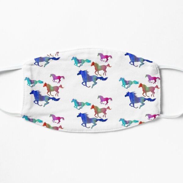 Four Running Horses 3 Flat Mask