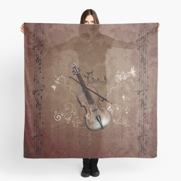 Music, violin with violin bow Scarf