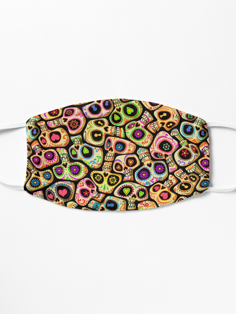 Alternate view of Calaveras del Día de los Muertos. Mask