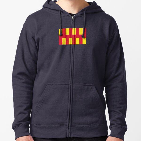 Northumberland flag Zipped Hoodie